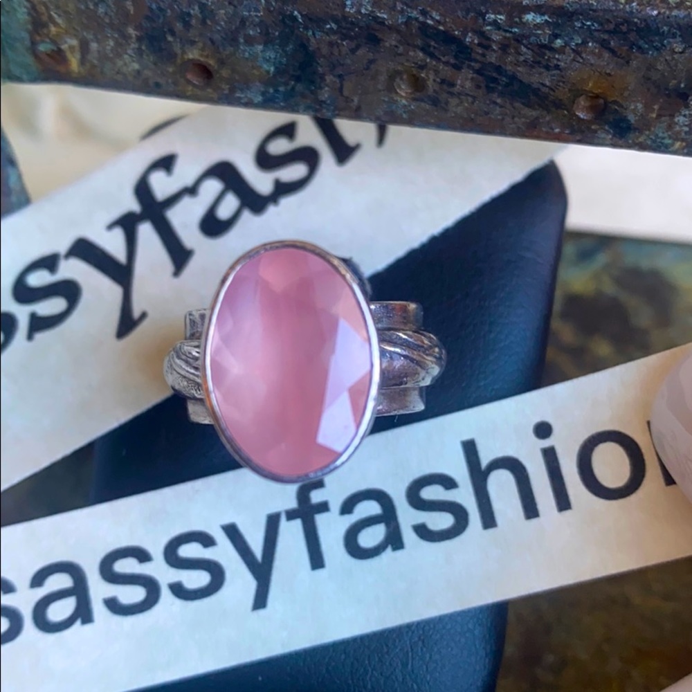Vintage Silpada Pink Quartz Ring